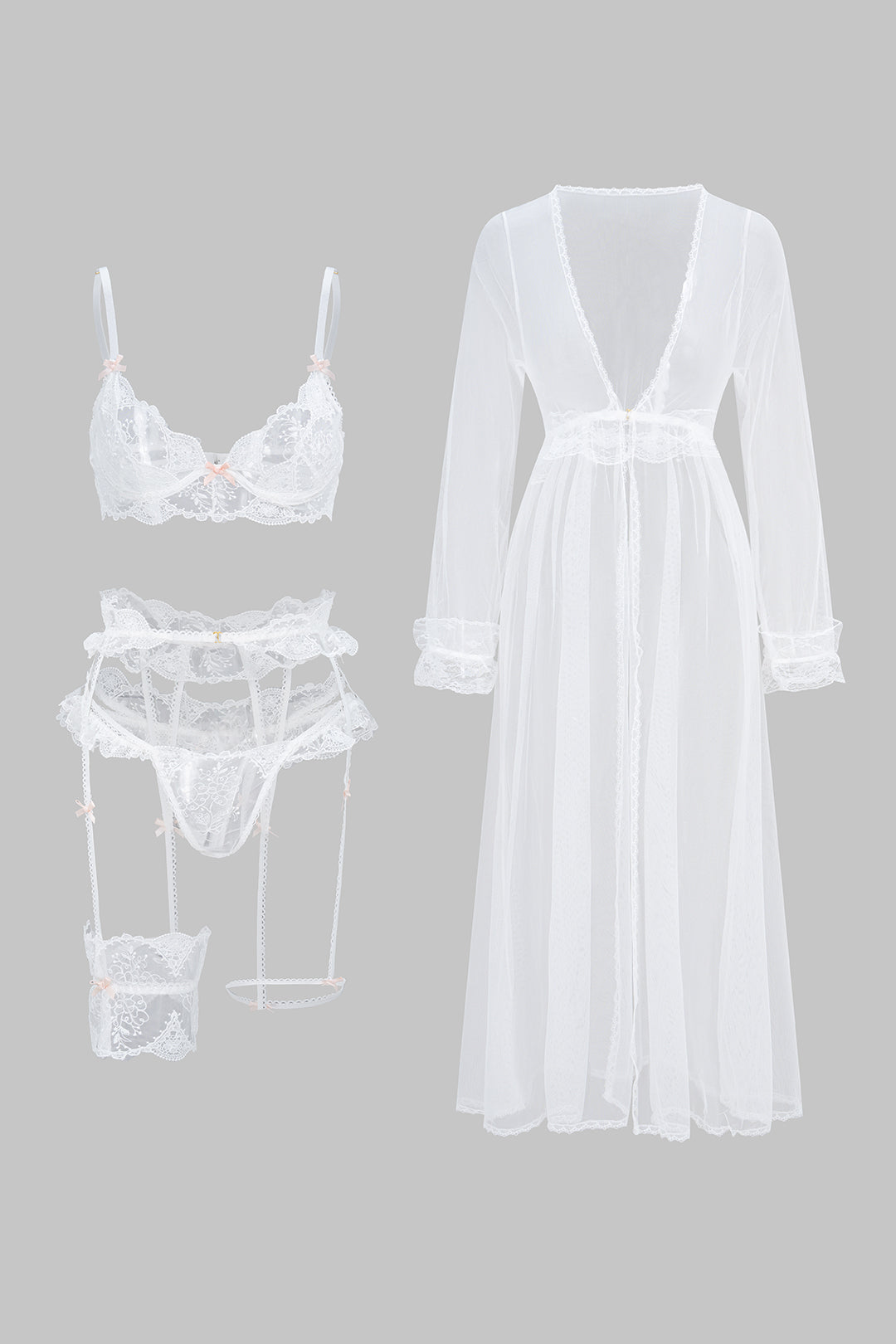 Maya | Belted Slip Lingerie Garter Set