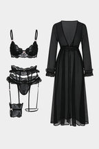 Maya | Belted Slip Lingerie Garter Set