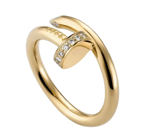 Handcrafted Rosa Ring made of gold-plated stainless steel, featuring a delicate floral design perfect for elegant occasions. - 4