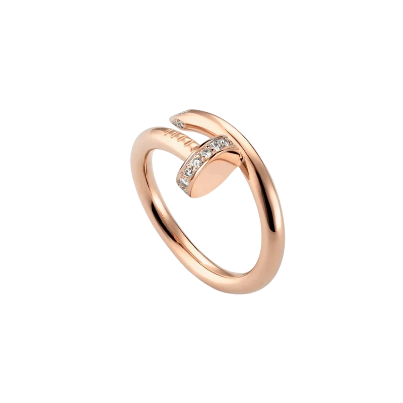 Handcrafted Rosa Ring made of gold-plated stainless steel, featuring a delicate floral design perfect for elegant occasions. - 2