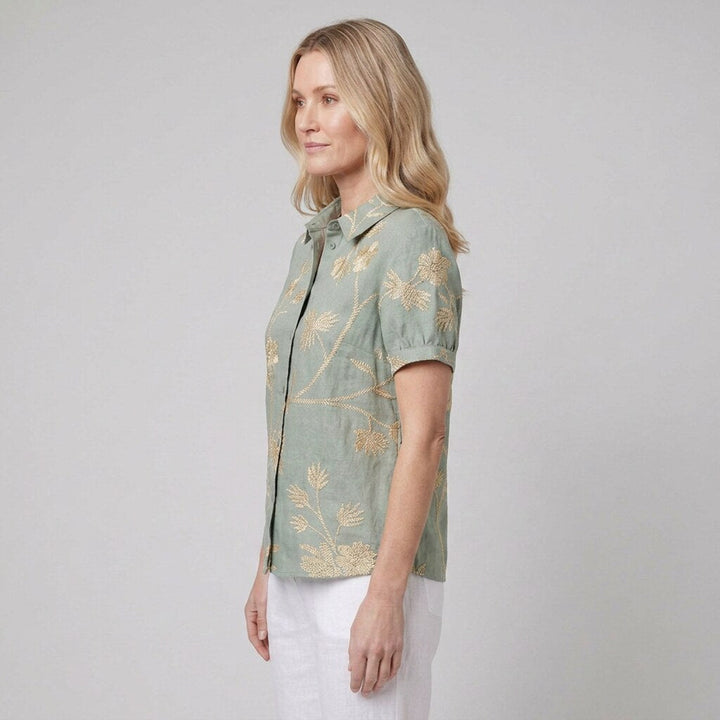 Nina floral shirt side