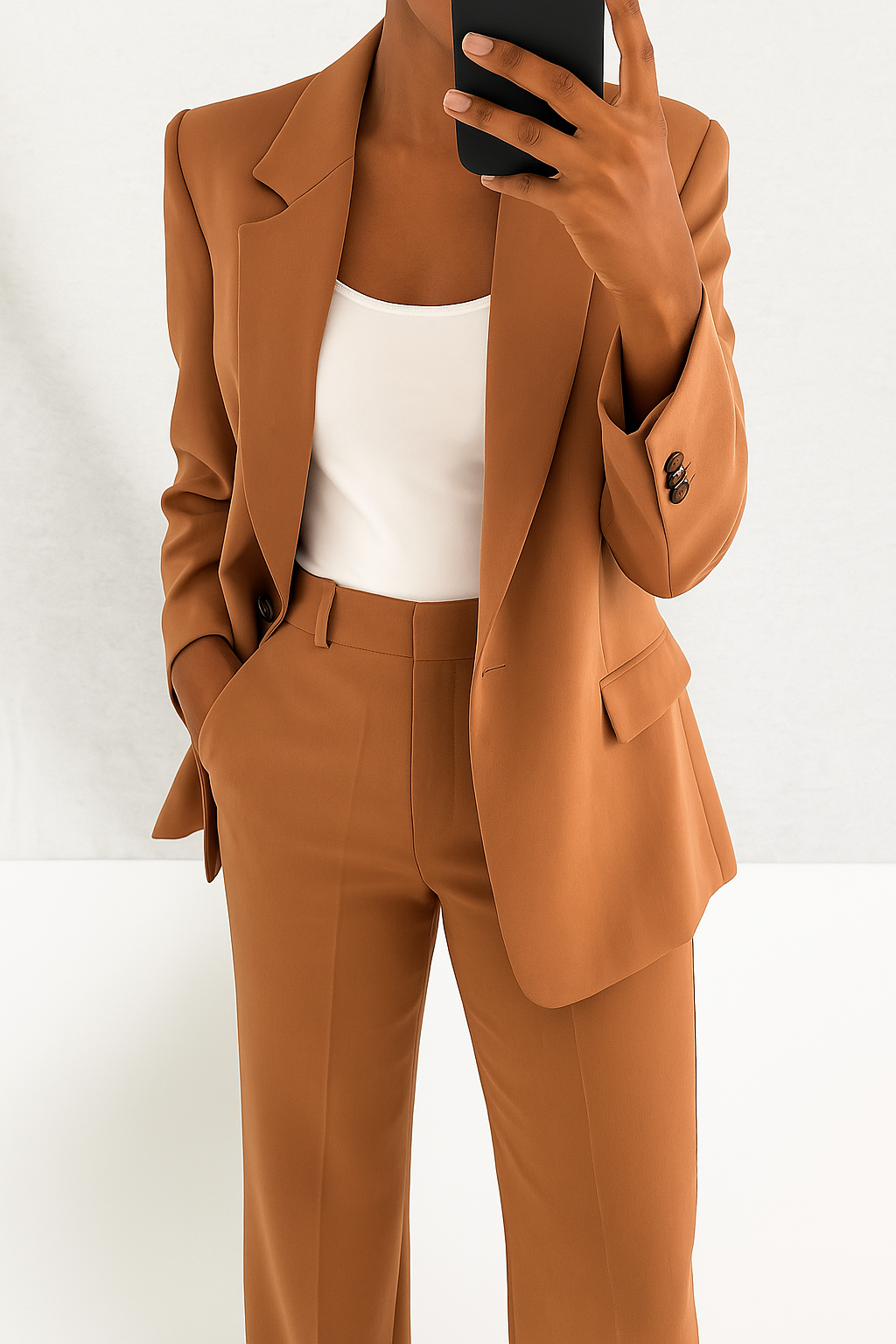Vita Women's Suit | Tailored Blazer and Slim-Fit Trouser Set - 10