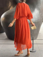Ginevra | Long Elegant Dress with Feminine Neckline