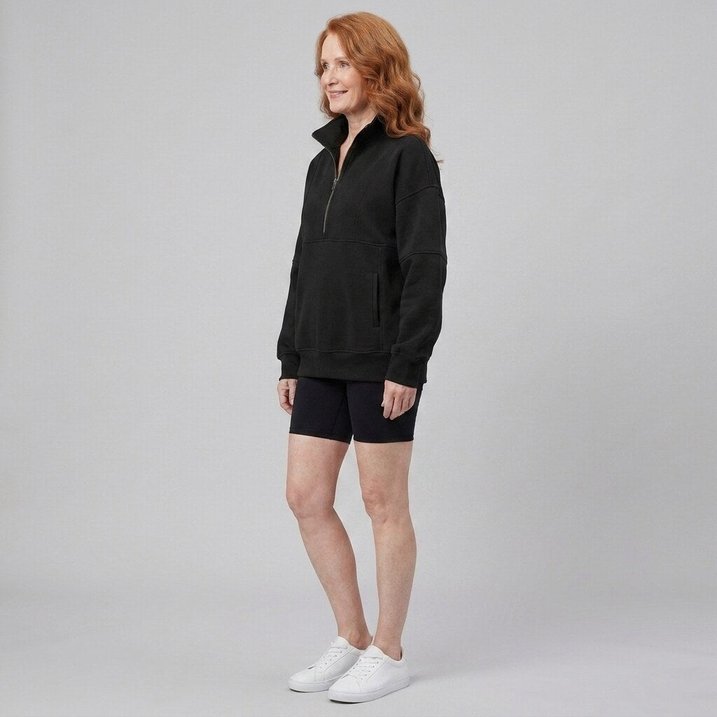 PSALM half zip sweatshirt side
