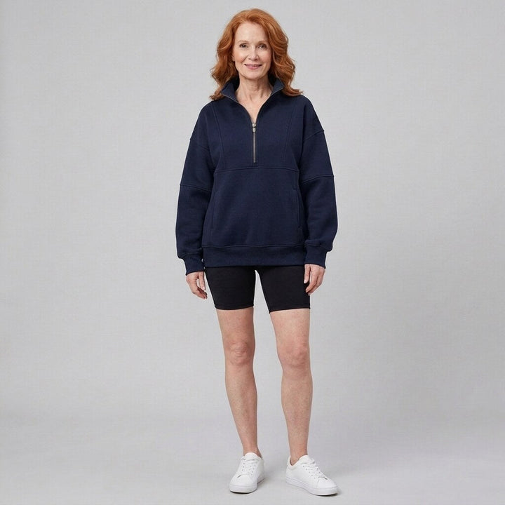 PSALM half zip sweatshirt dark blue