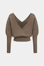 Solid Button | V-Neck Sweater
