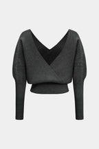 Solid Button | V-Neck Sweater