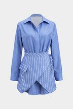 Stripes | Tie-Up Skirt Set