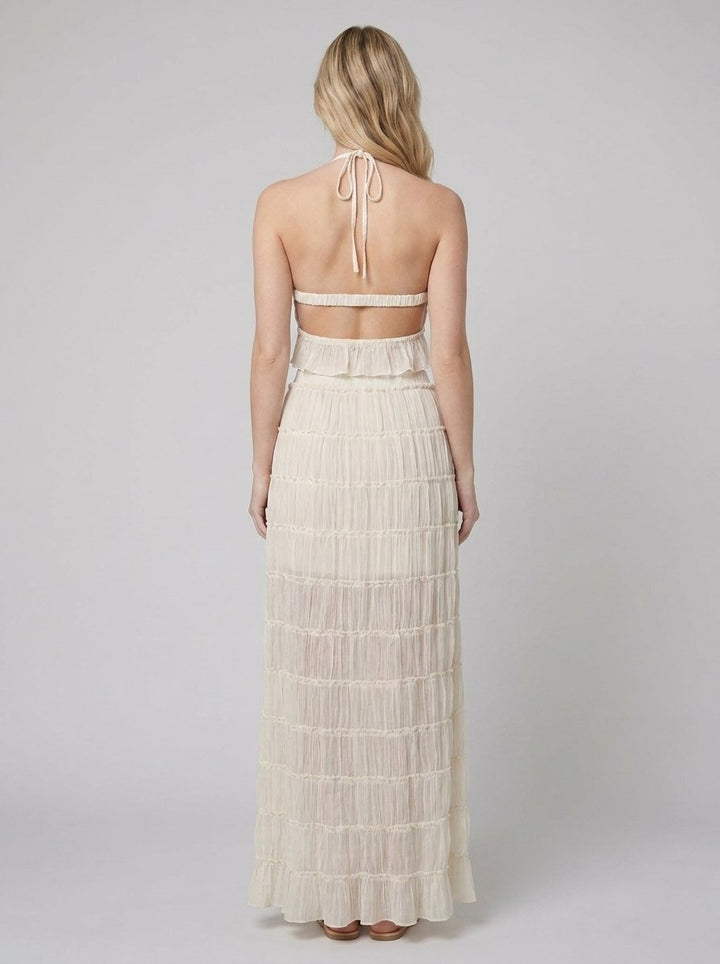 Adele maxi halter set back view