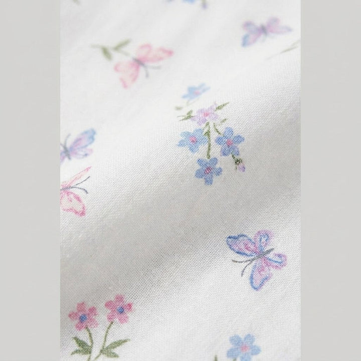 Adrienne floral cotton blend fabric detail