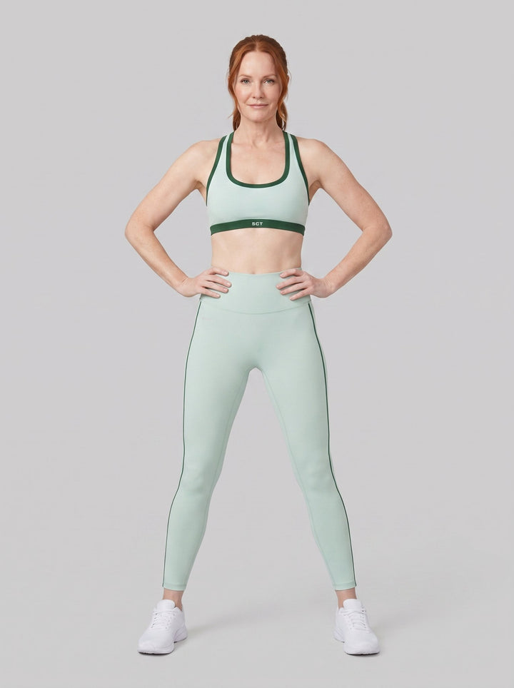 Aeraline Stripe Leggings - Ibiza mint - front