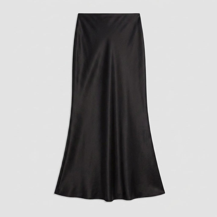 Alva bias-cut satin maxi skirt product only