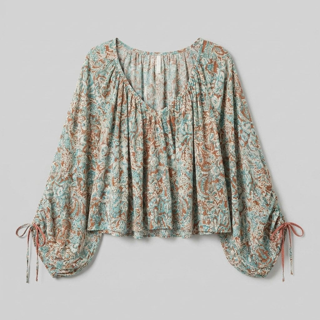 Arianna Floral Blouse product flat lay