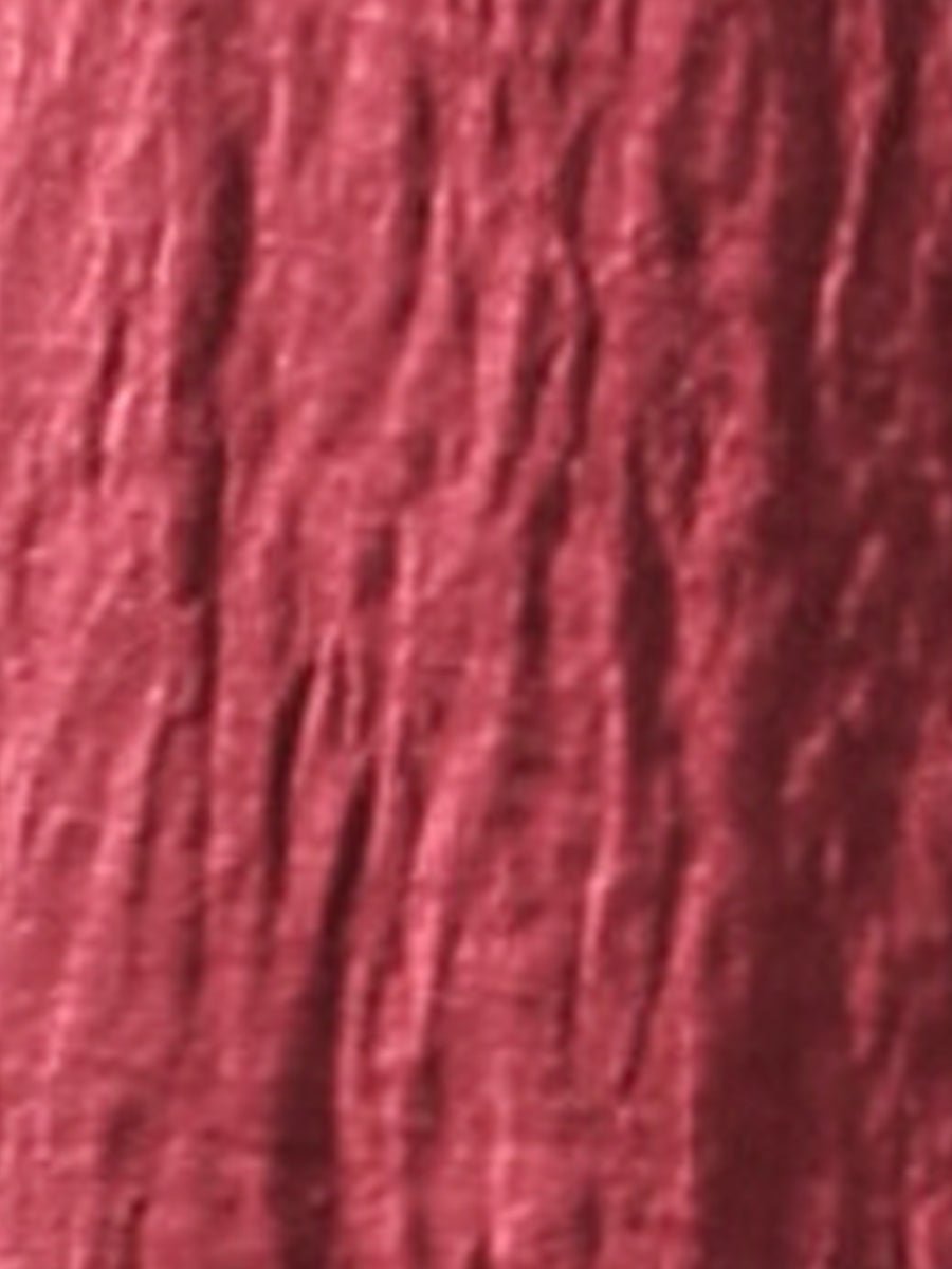 Close-up of the flowy crinkled polyester fabric
