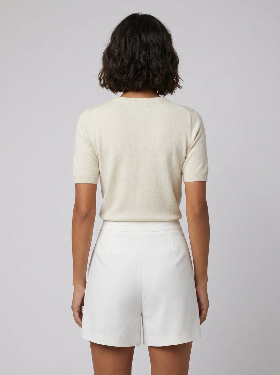 Astra zipper shorts back view