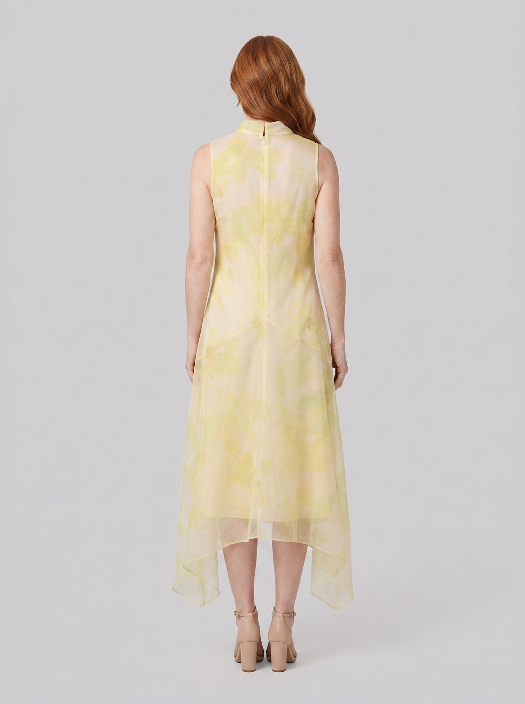 Auden Midi Dress Lemon Grove, back view