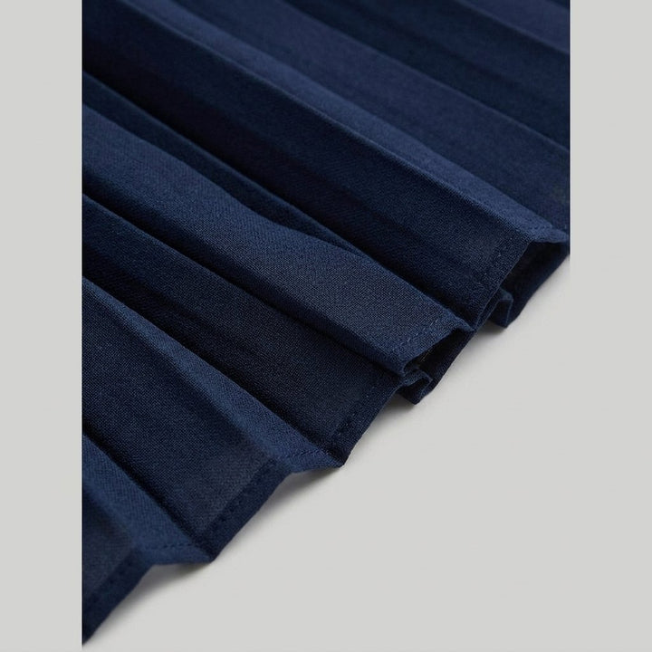 Bela pleated mini dress fabric detail