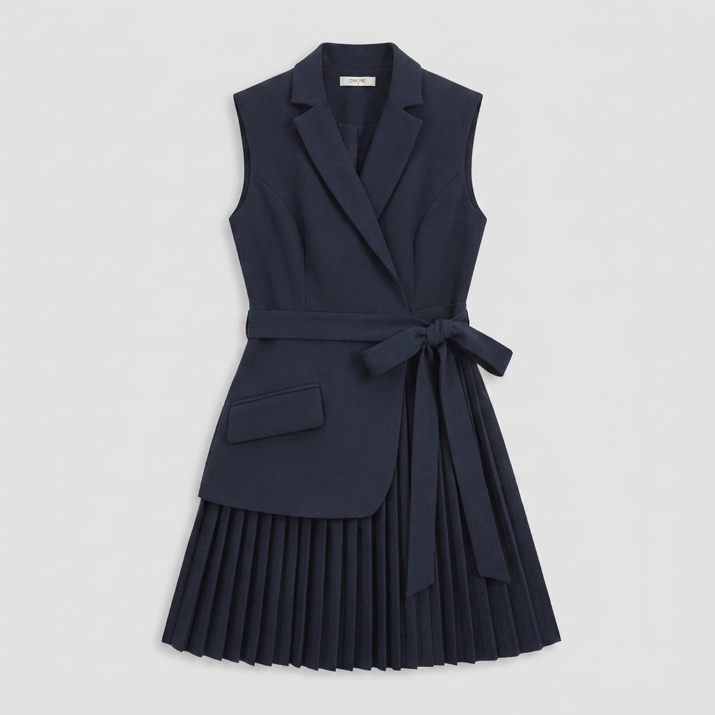 Bella belted blazer dress product flat lay