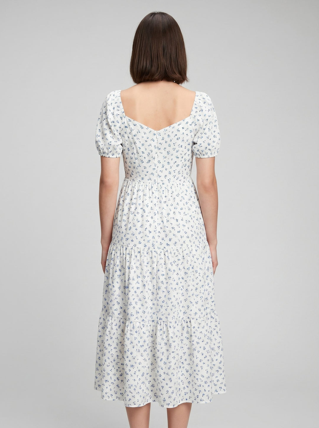 Bella midi sweetheart back view