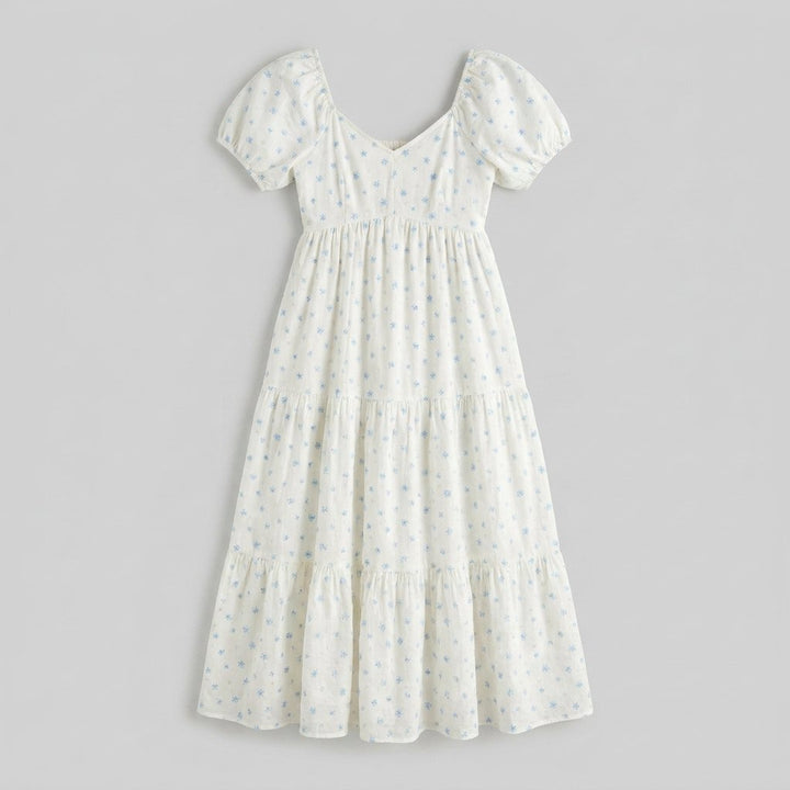 Bella midi sweetheart dress - product flat lay