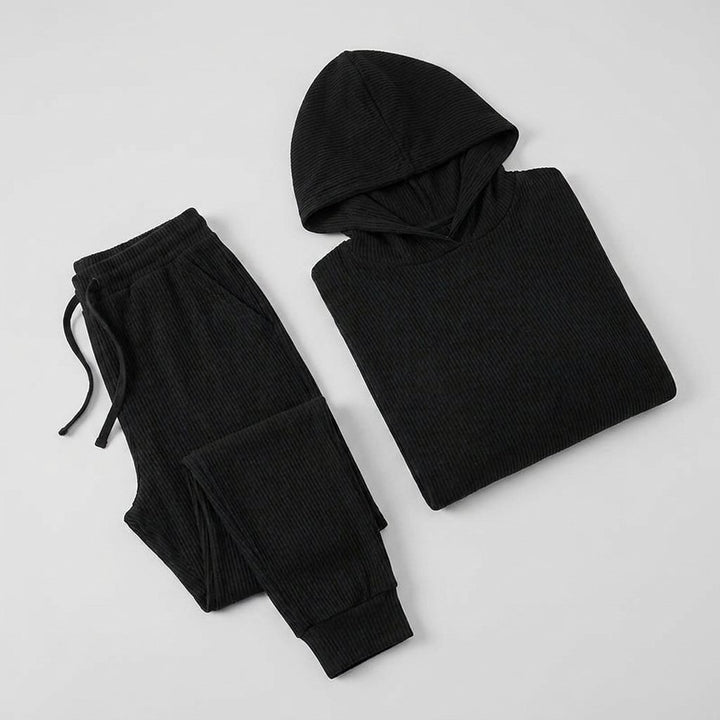Bernie Corduroy Comfy Set folded product flat lay