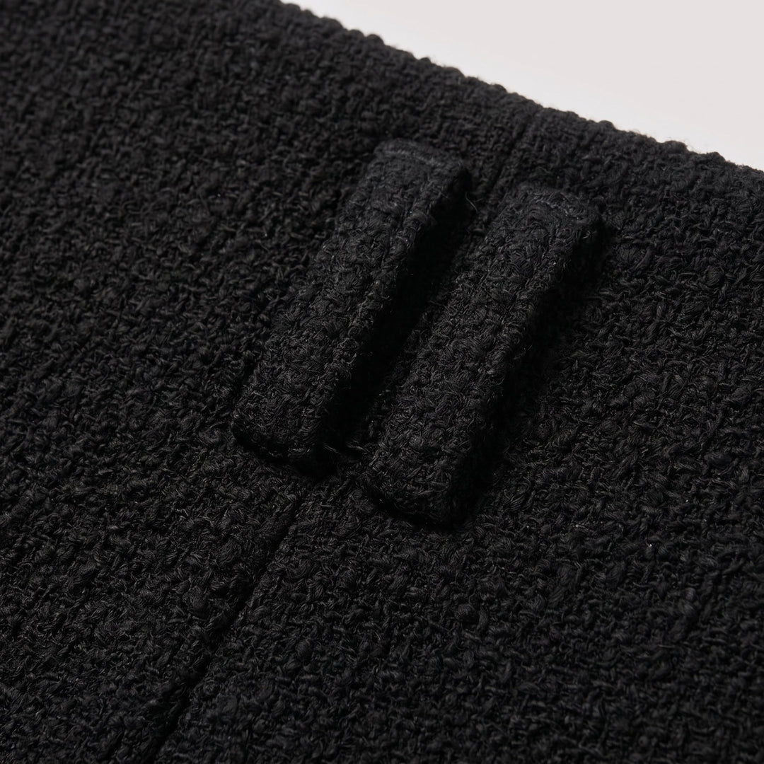 Bexley boucle skort fabric close-up