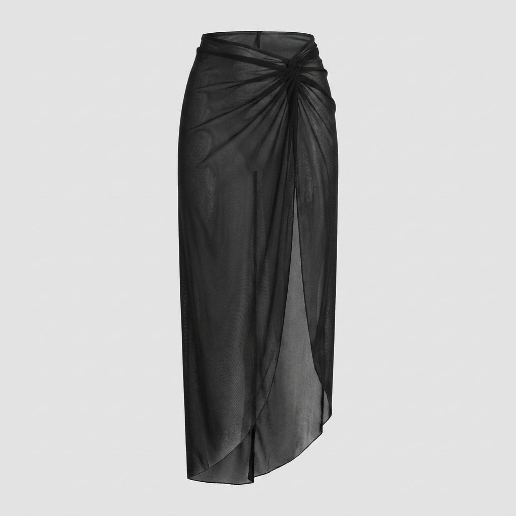 Breeze mesh sarong black flat-lay