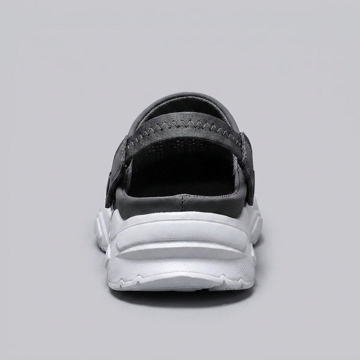BreezWalk mesh summer sandals back heel view