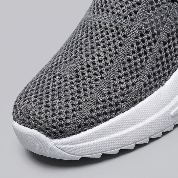 BreezWalk mesh summer sandals breathable mesh fabric detail