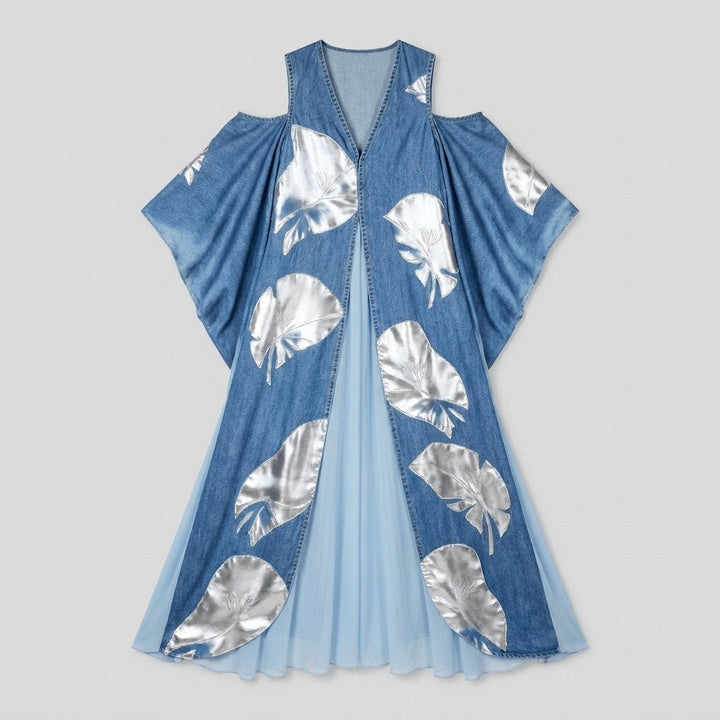Breezy denim caftan dress product