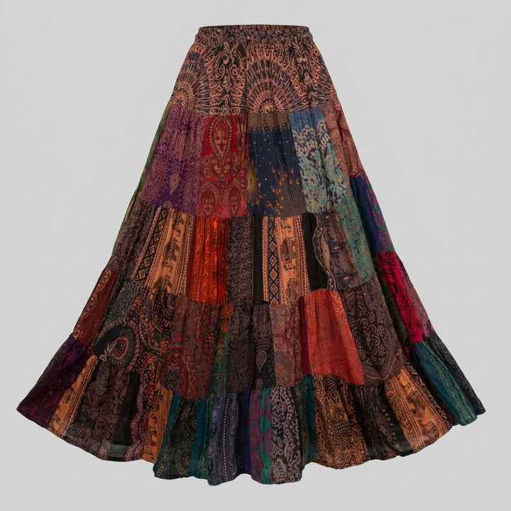 Brielle patchwork maxi skirt product only
