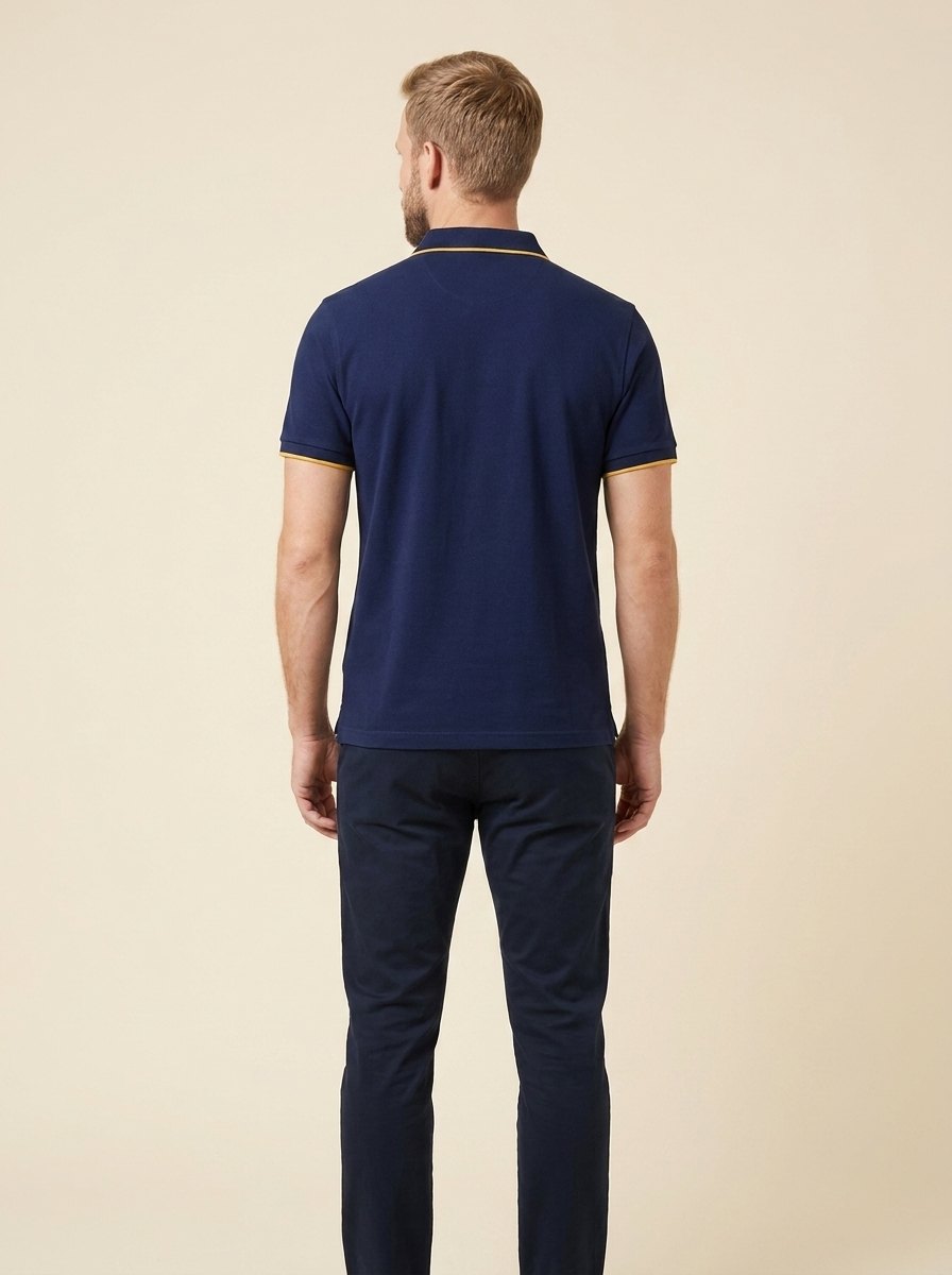 Brix mens polo back view