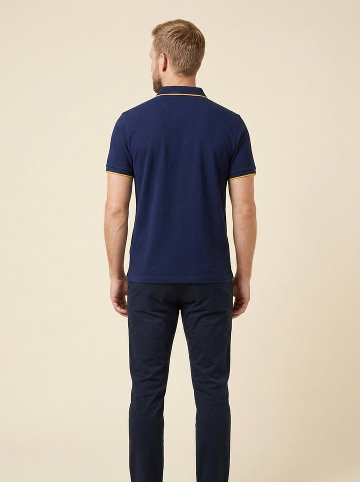 Brix mens polo back view