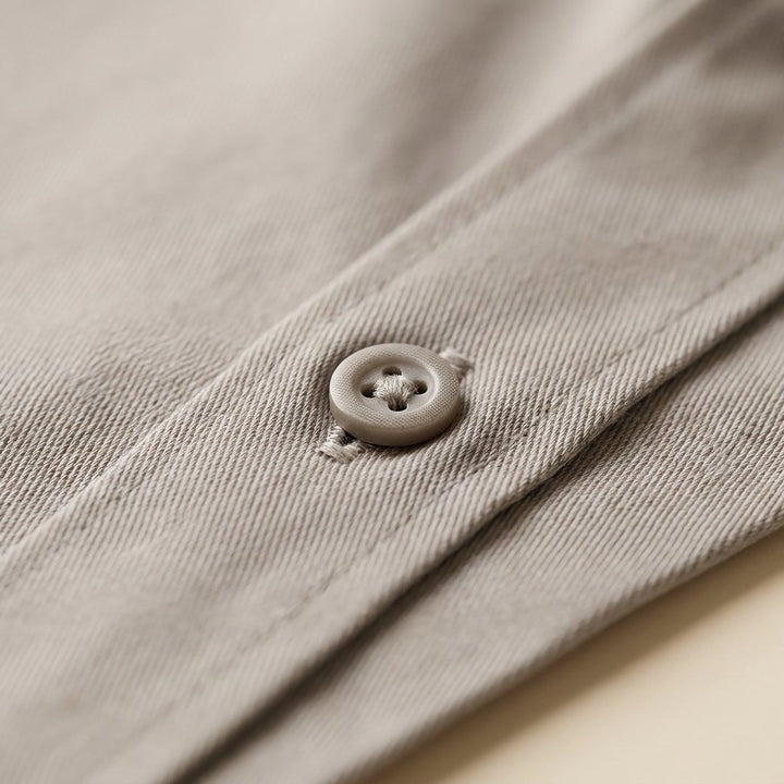 Caden casual shirt twill fabric close-up