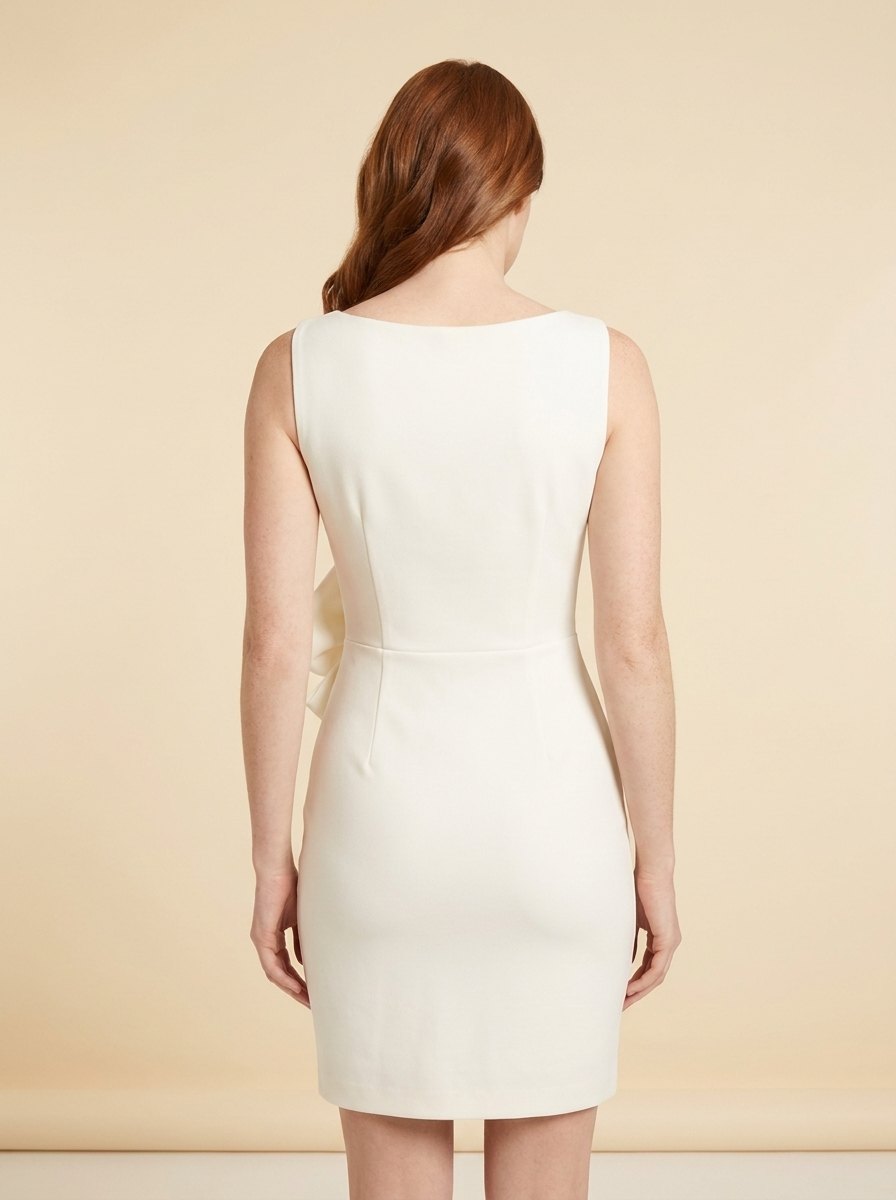 Camille Bow-Detail Sleeveless Dress back view