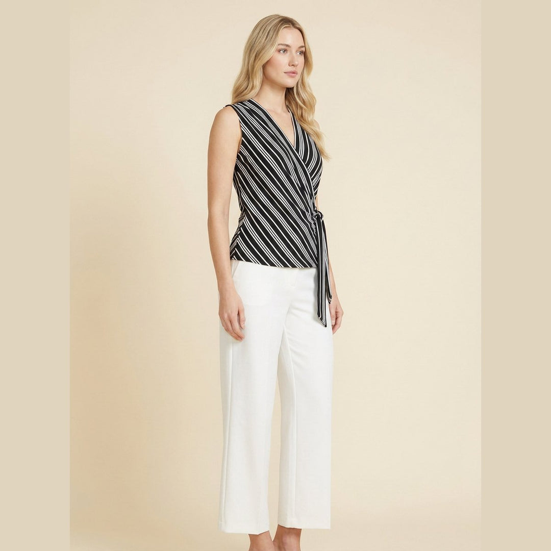 Capucine matching set in white, three-quarter side view