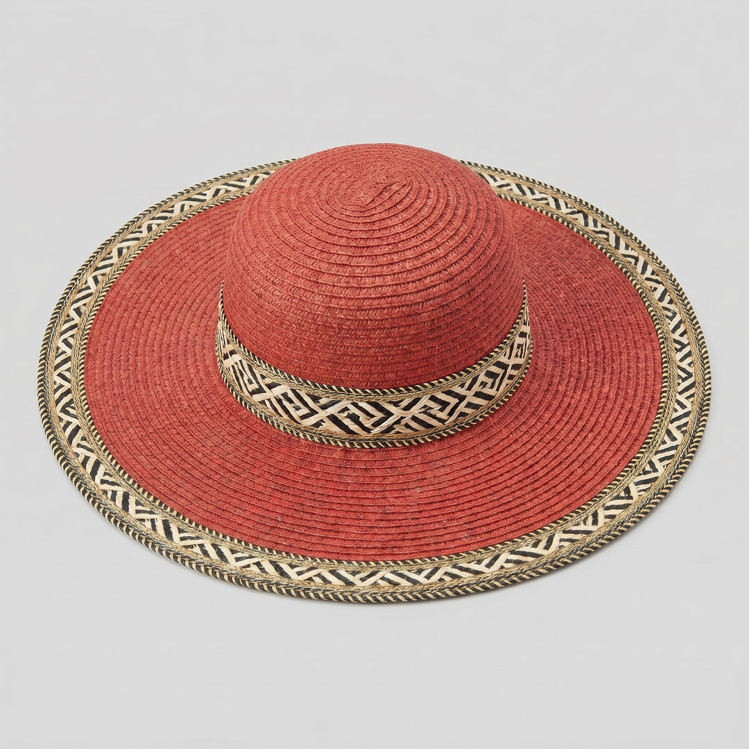 Chic straw floppy hat