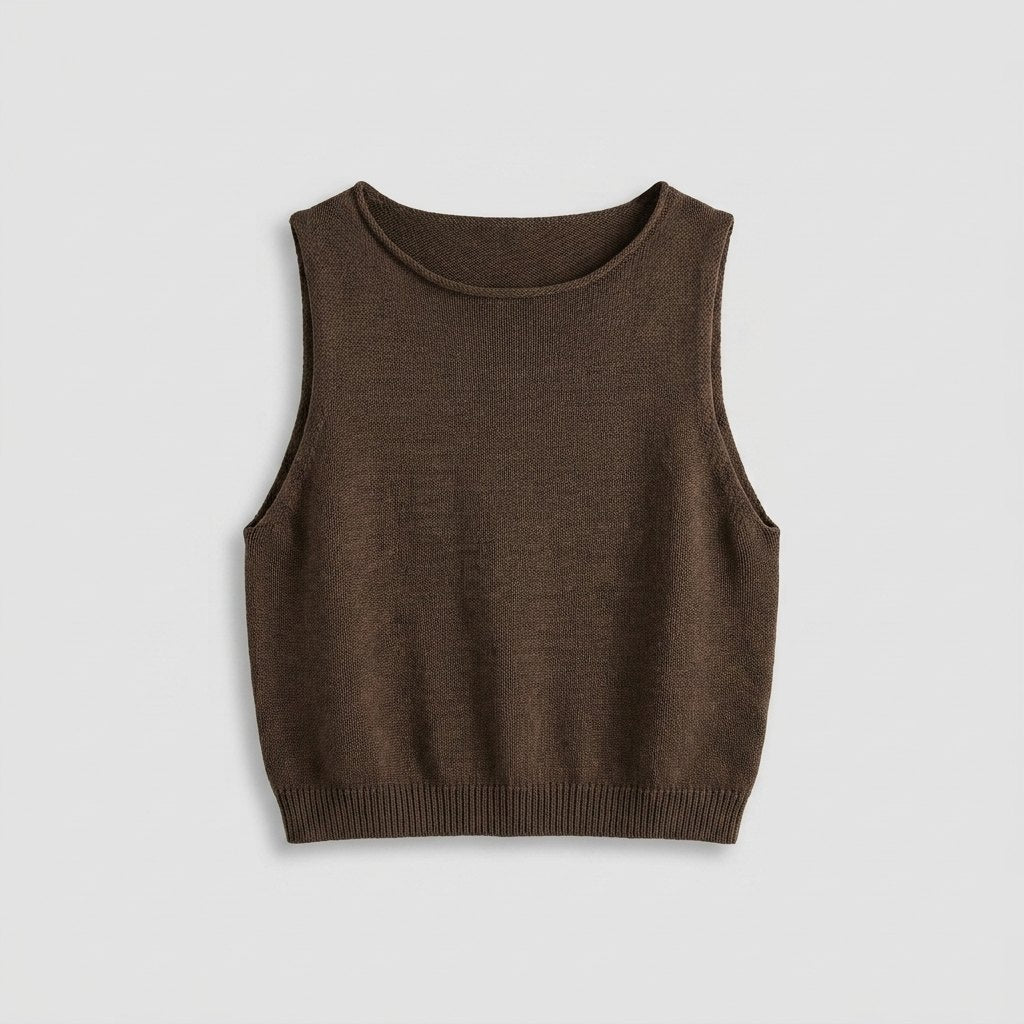 Coco crop tank product flat lay