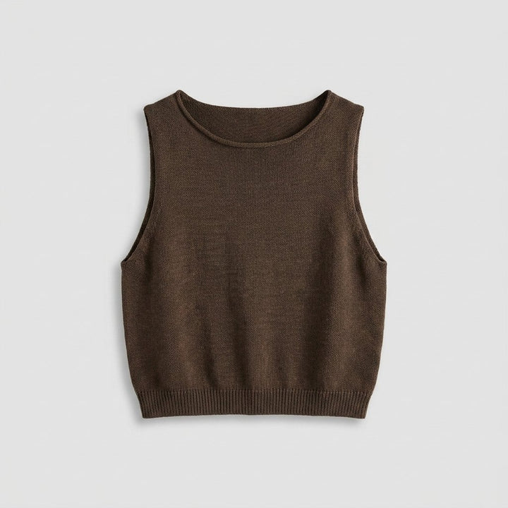 Coco crop tank product flat lay