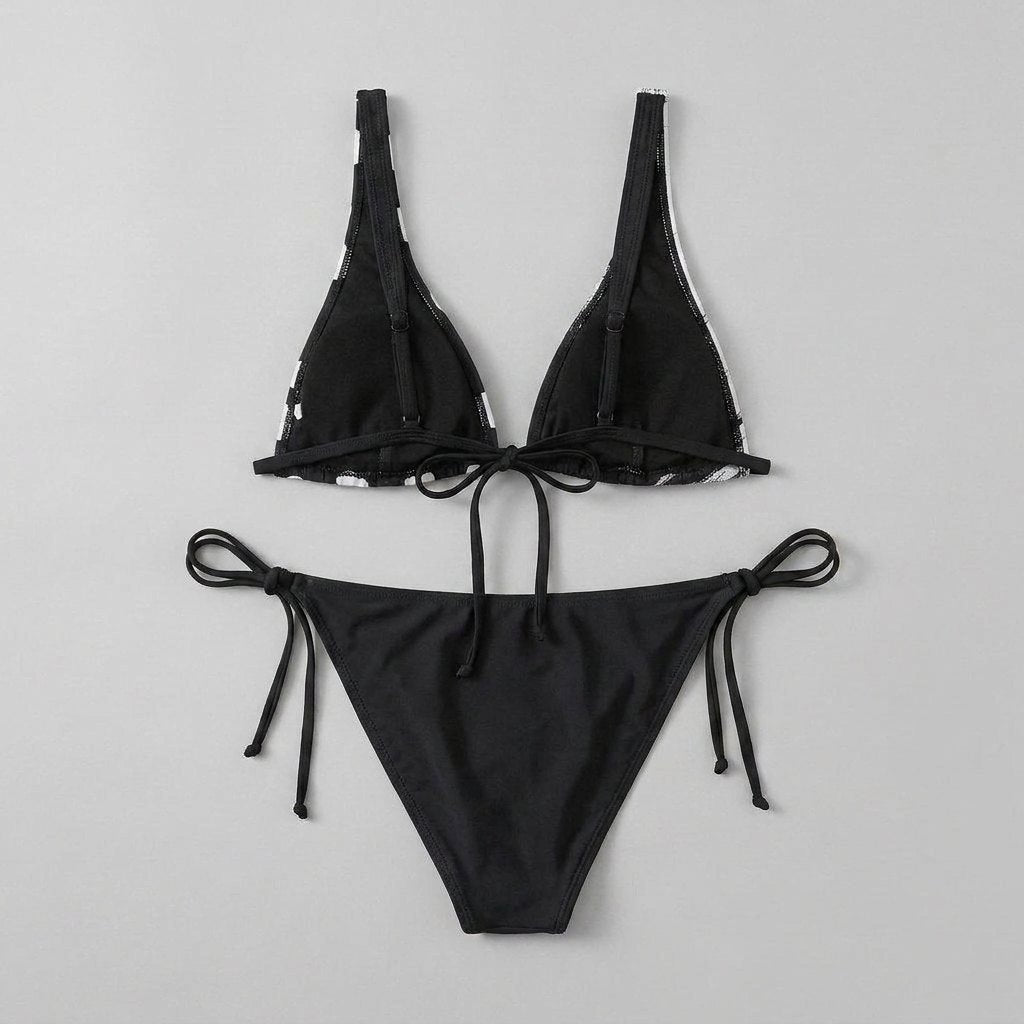 Cora bikini set back view flat-lay