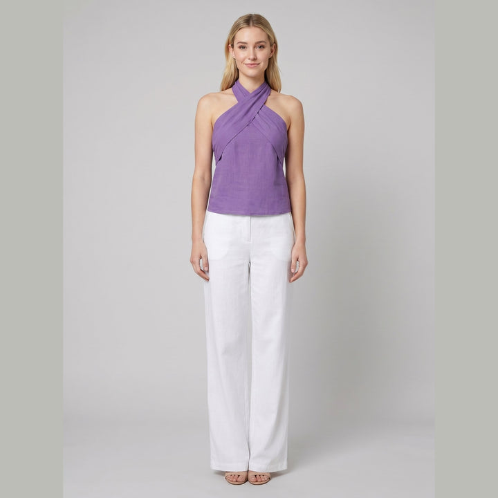 Cora Crisscross Tank purple