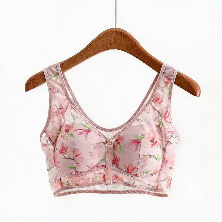 Cora floral bra pink