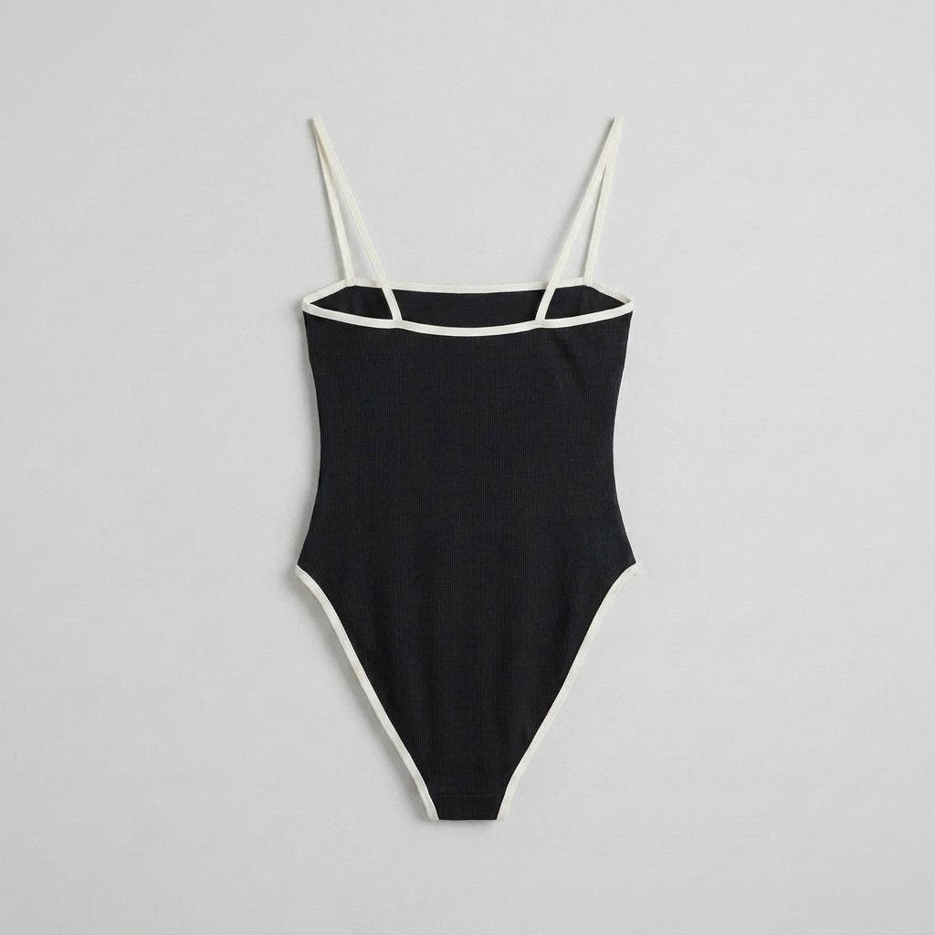 Cora one-piece swimsuit back view flat-lay