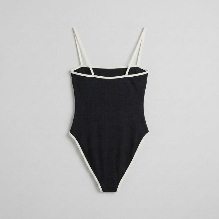 Cora one-piece swimsuit back view flat-lay