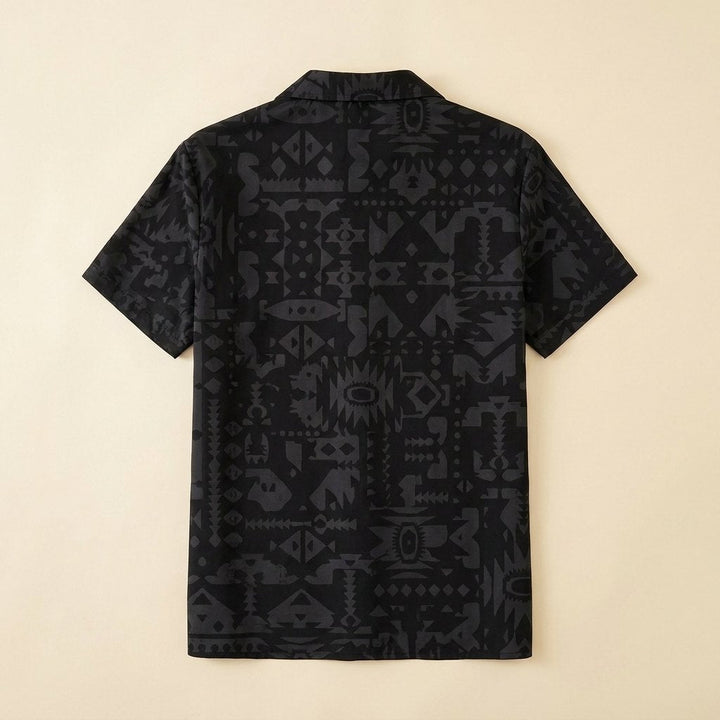 Corwin men's printed shirt back view
