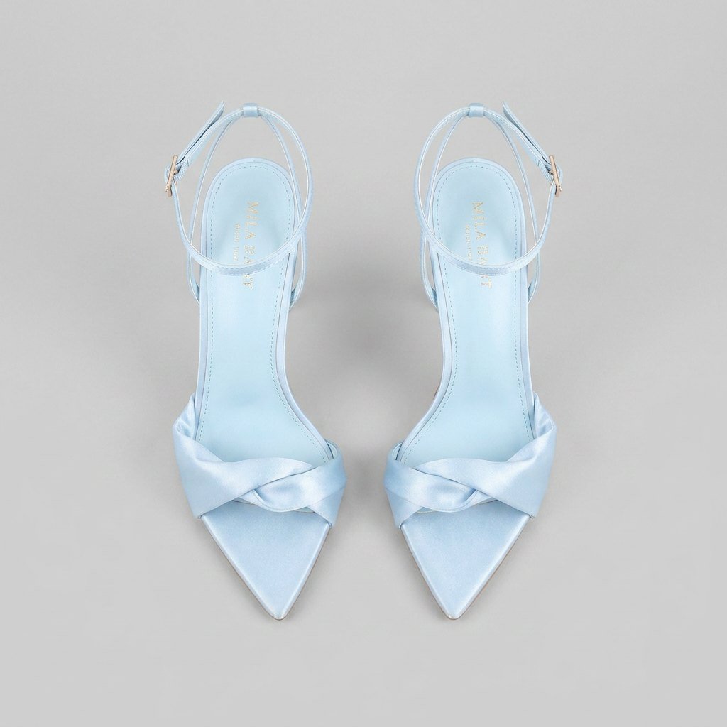Dahlia heeled sandals top view