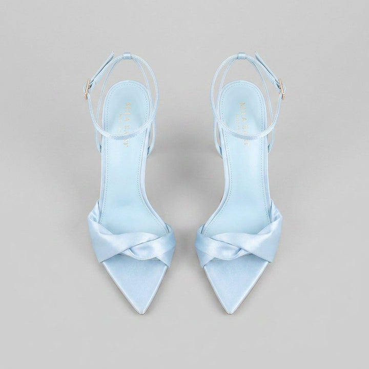 Dahlia heeled sandals top view