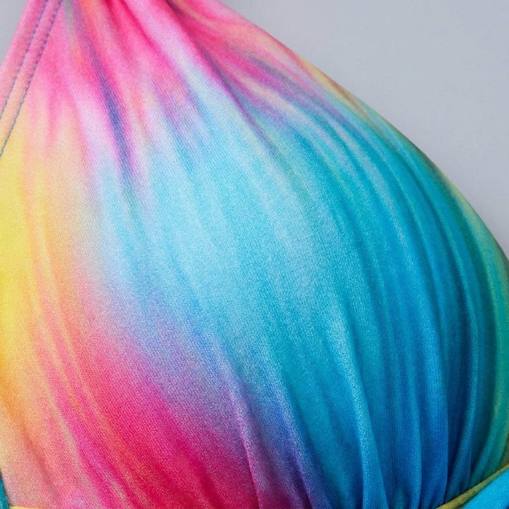 Dahlia bikini fabric close-up