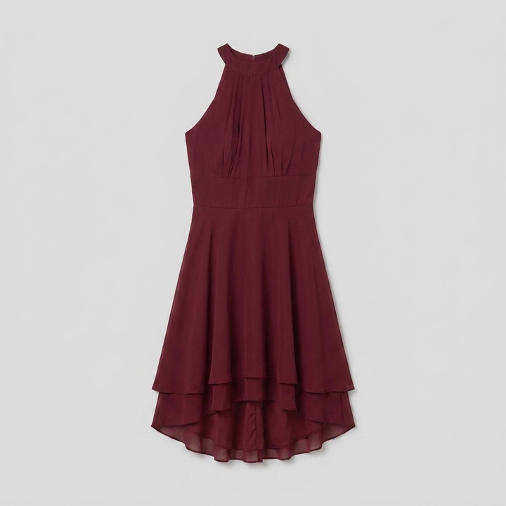 Dakota ruffle dress product flat-lay