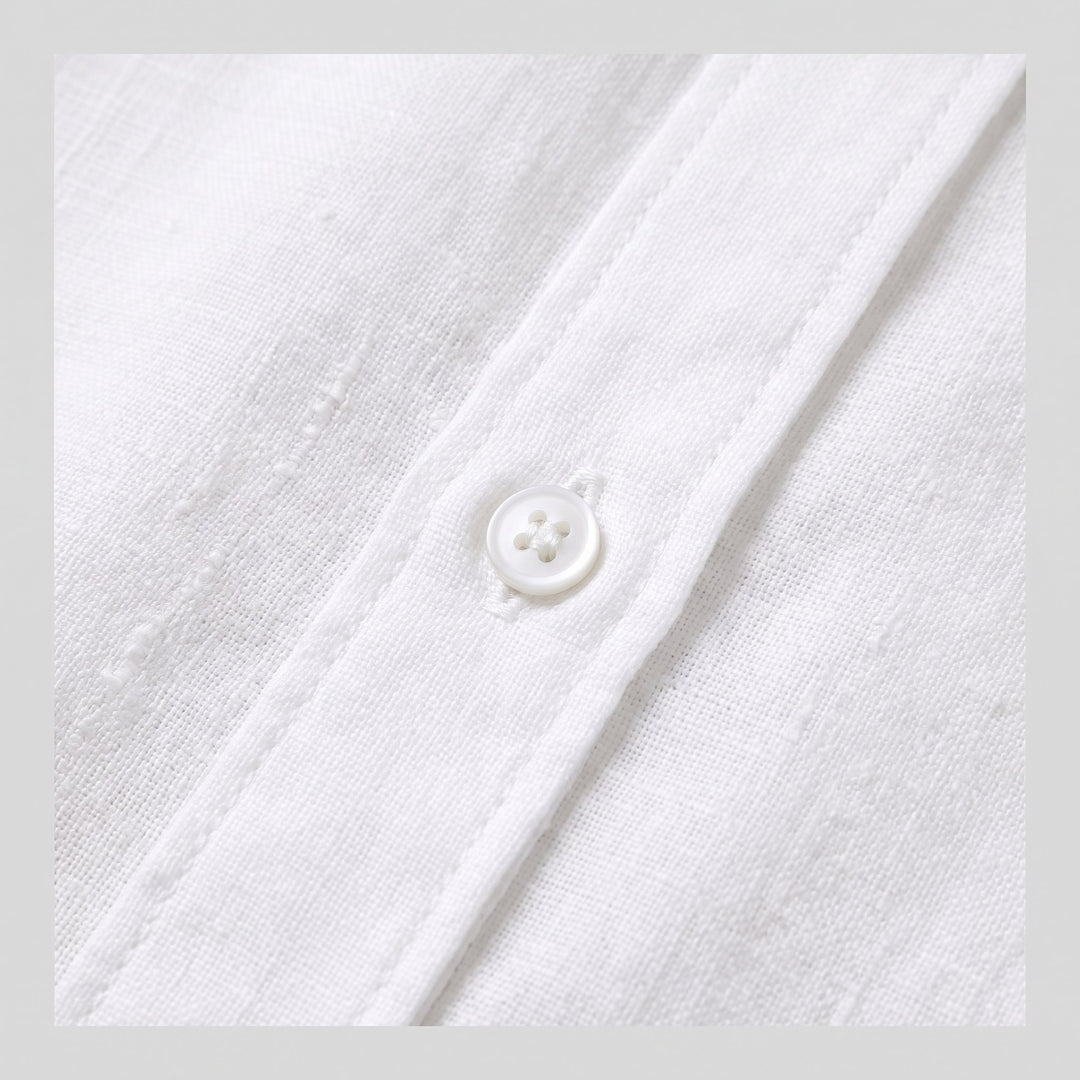 Dani linen fabric detail